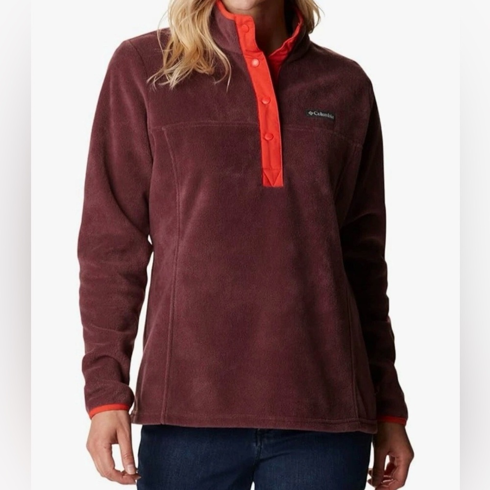 Columbia Women’s Benton Spring Half Snap Fleece Pullover Size‎ Medium